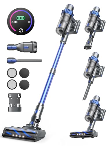 Buture Pro Cordless Vacuum Cleaner 450W/33Kpa Powerful Stick Vacuum with  Intelligent Auto Mode,Color Touch Screen, Up to 55Mins, 1.5L Dust Cup  Lightweight Vacuum for Hard Floor Carpet Pet Hair – HomeStovex